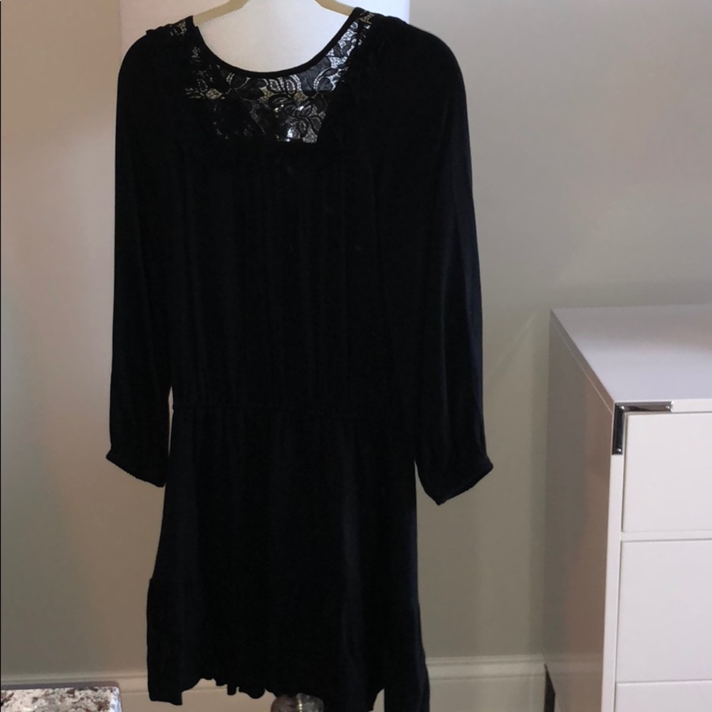 Joie Lace Detailed Long Sleeve Dress
